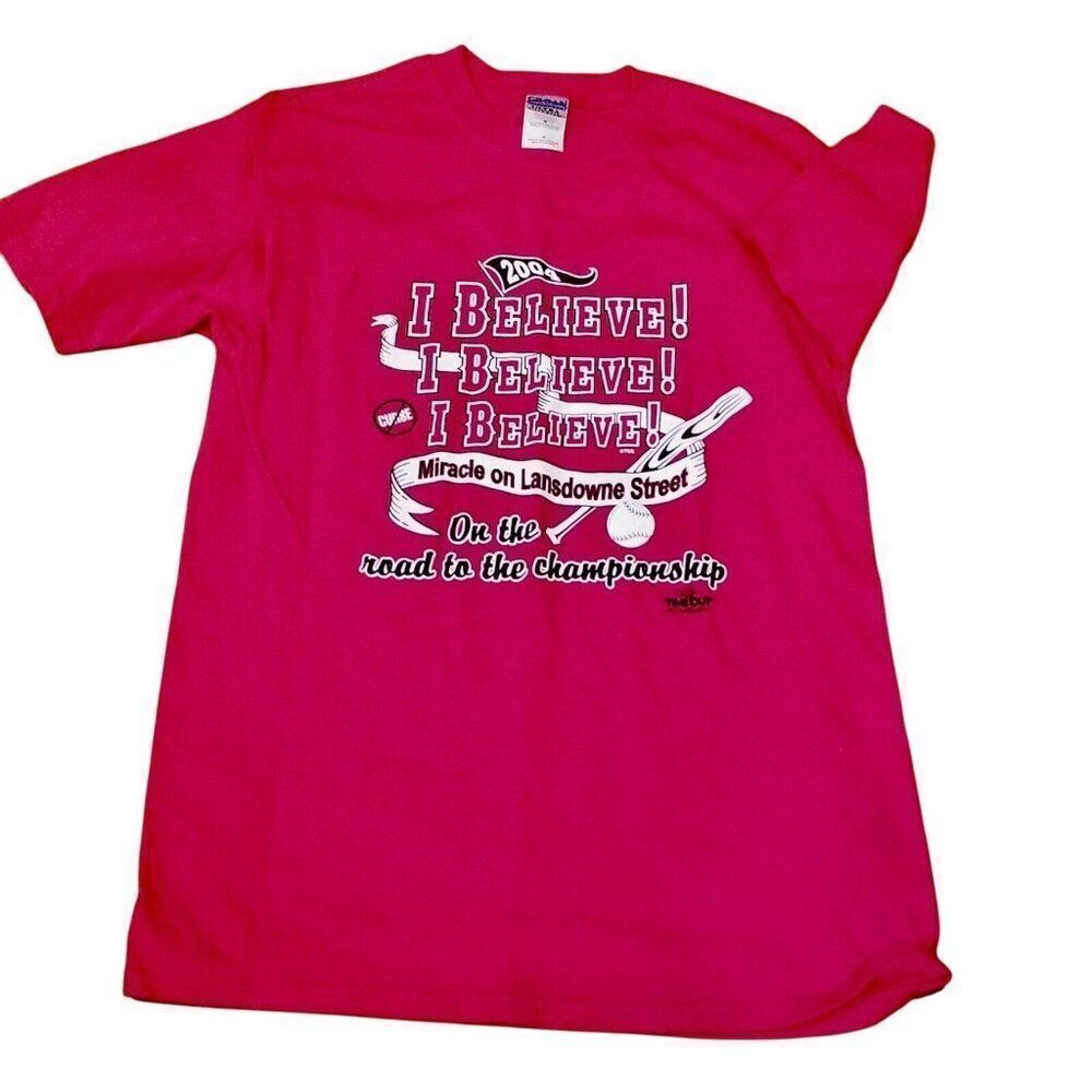 Vintage MLB Boston Red Sox 2004 World Series Tshirt Mens M